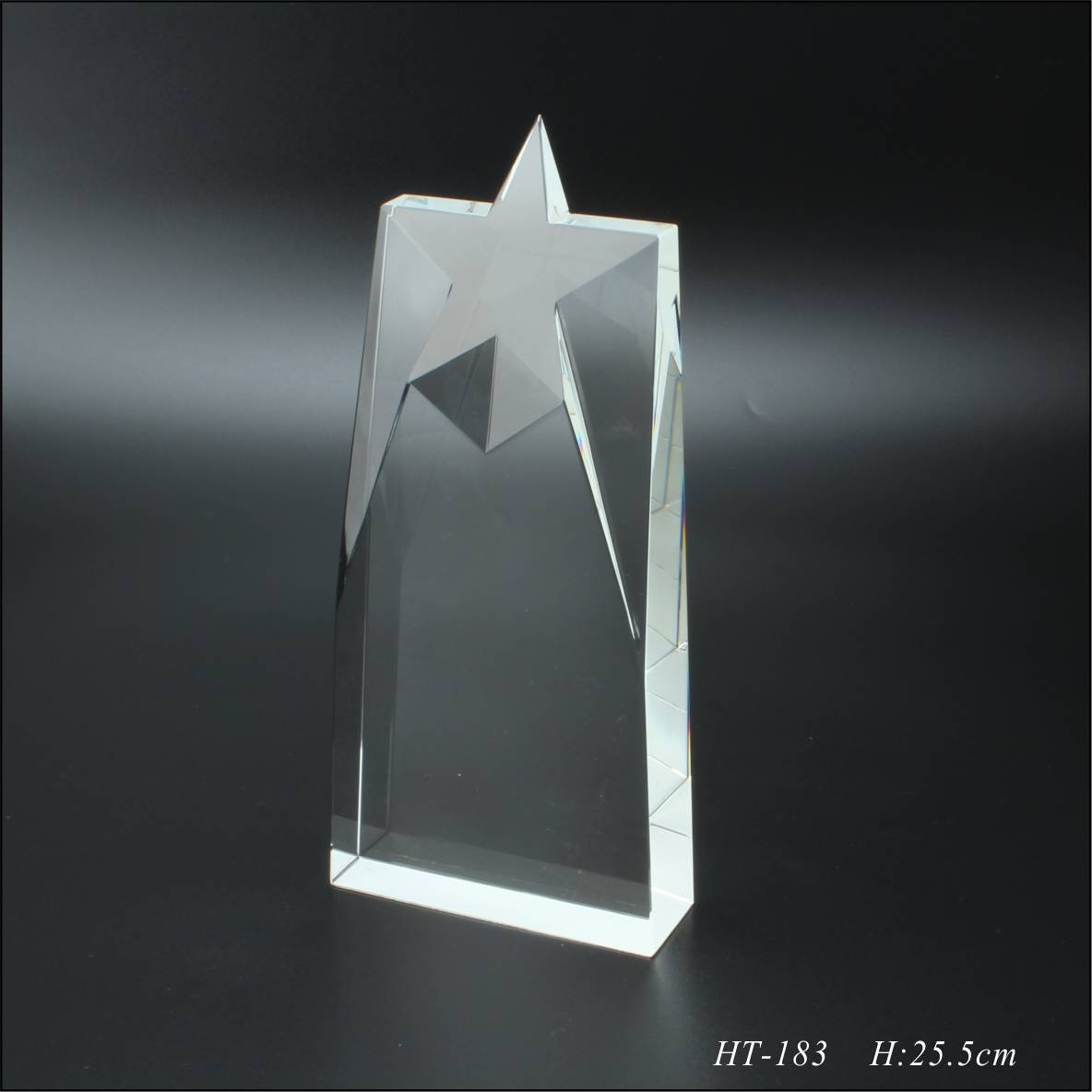 水晶五角星奖杯 水晶五角星奖杯