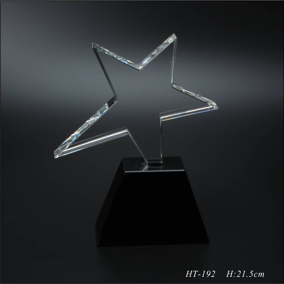 水晶五角星奖杯 水晶五角星奖杯